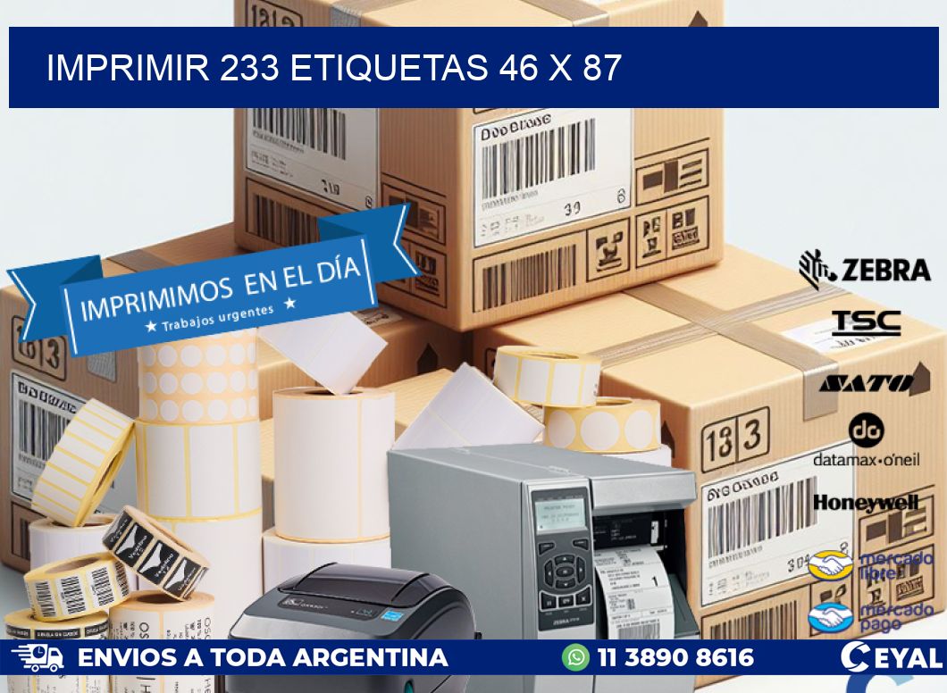 IMPRIMIR 233 ETIQUETAS 46 x 87
