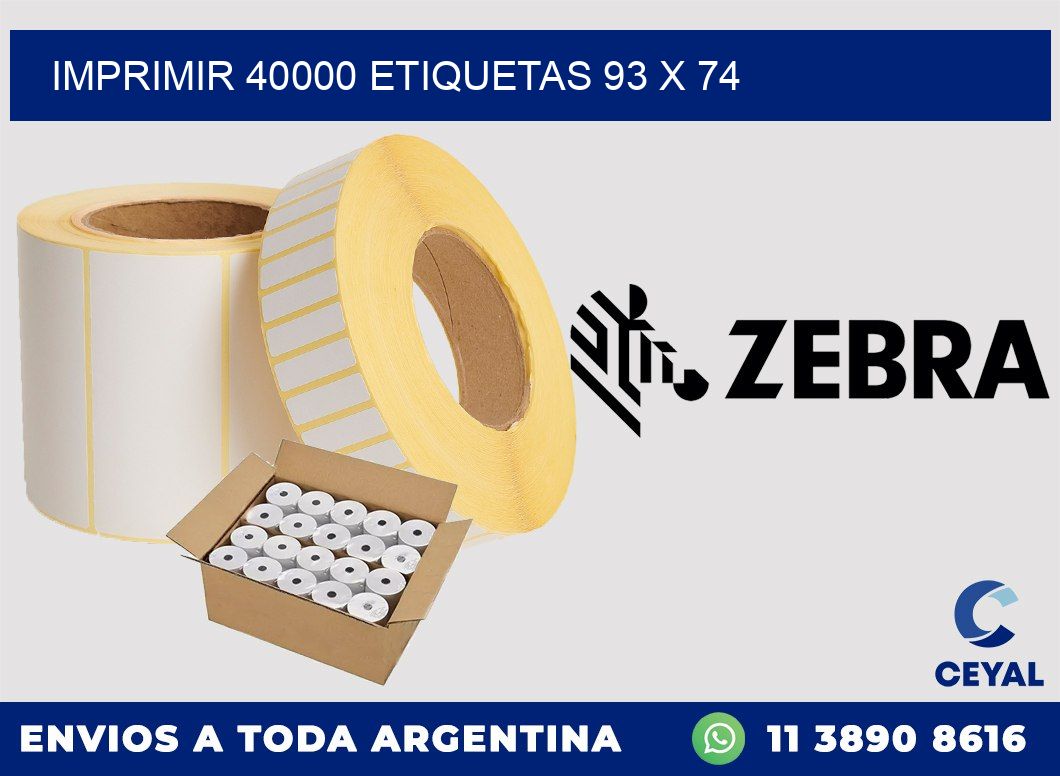IMPRIMIR 40000 ETIQUETAS 93 x 74