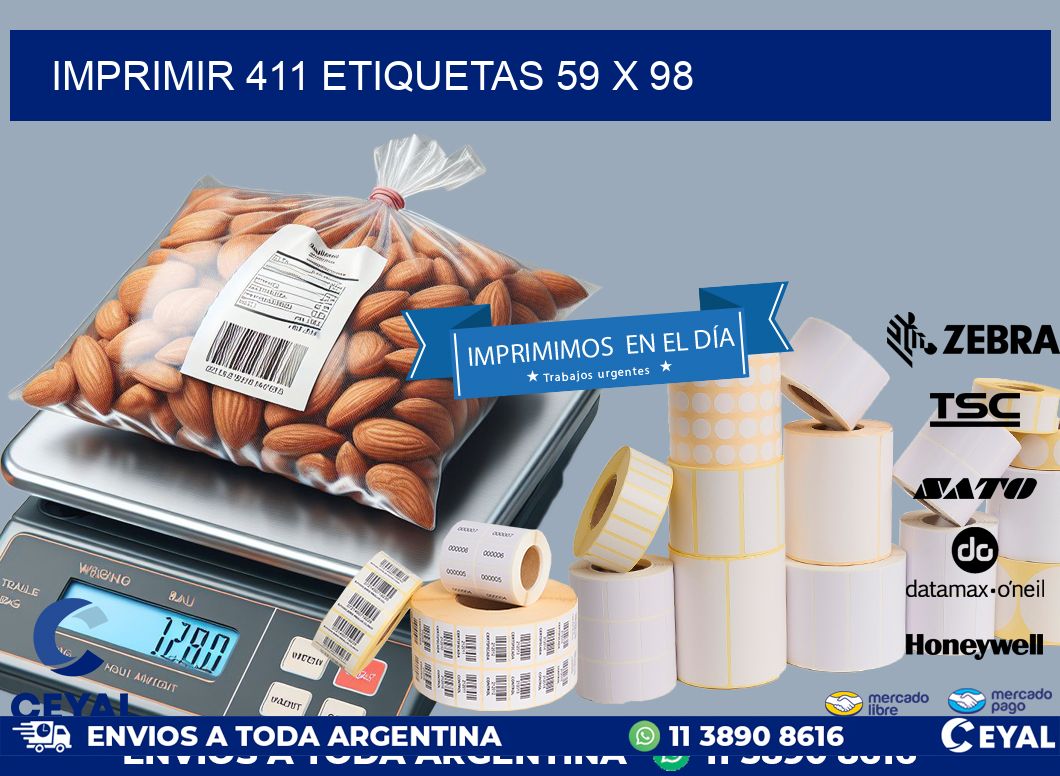IMPRIMIR 411 ETIQUETAS 59 x 98