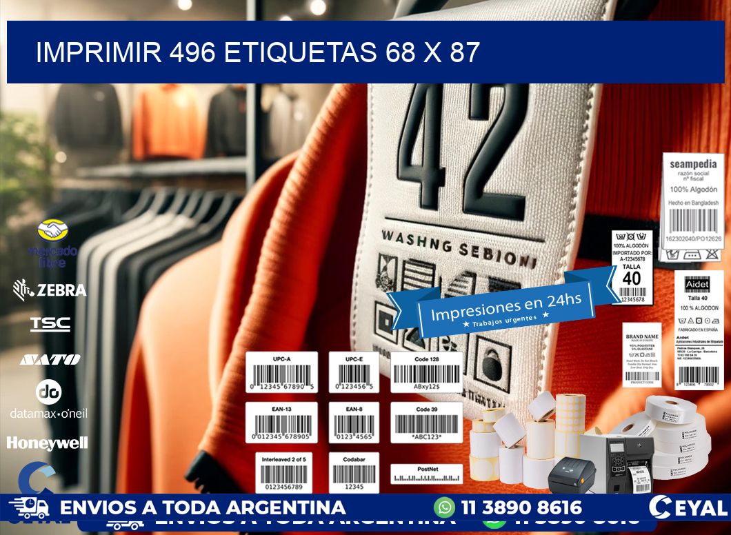 IMPRIMIR 496 ETIQUETAS 68 x 87