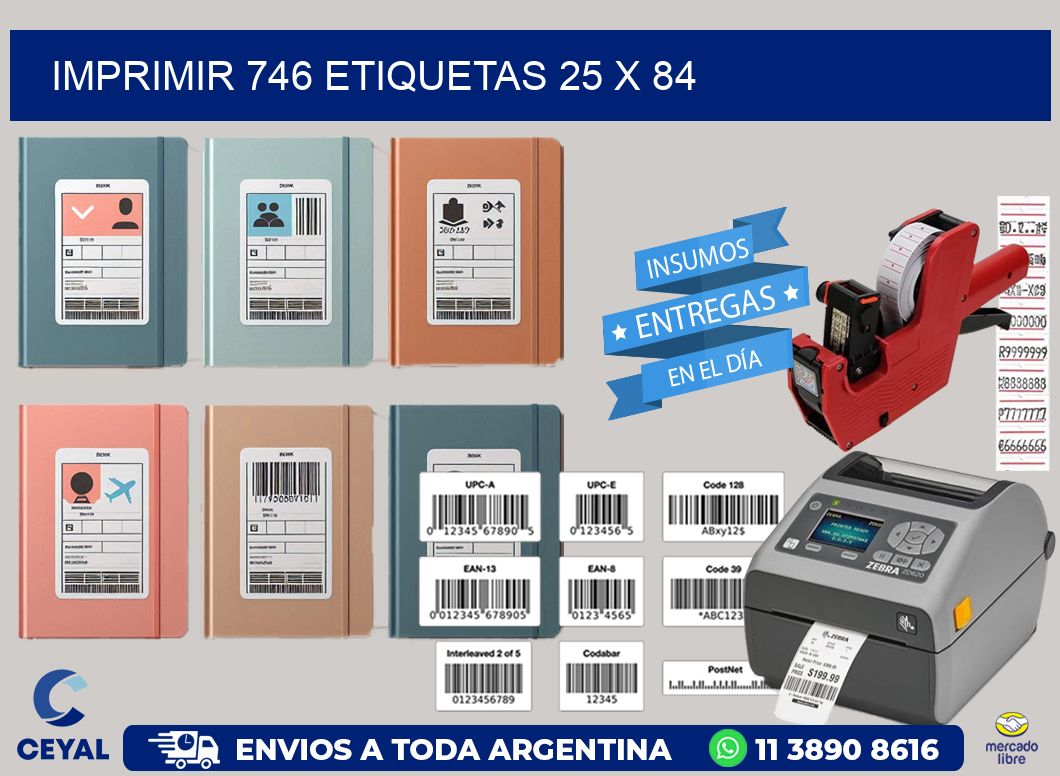 IMPRIMIR 746 ETIQUETAS 25 x 84
