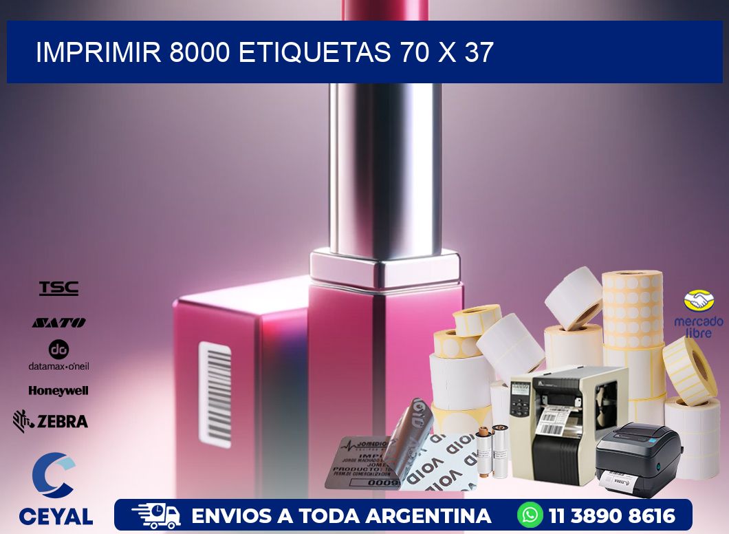 IMPRIMIR 8000 ETIQUETAS 70 x 37