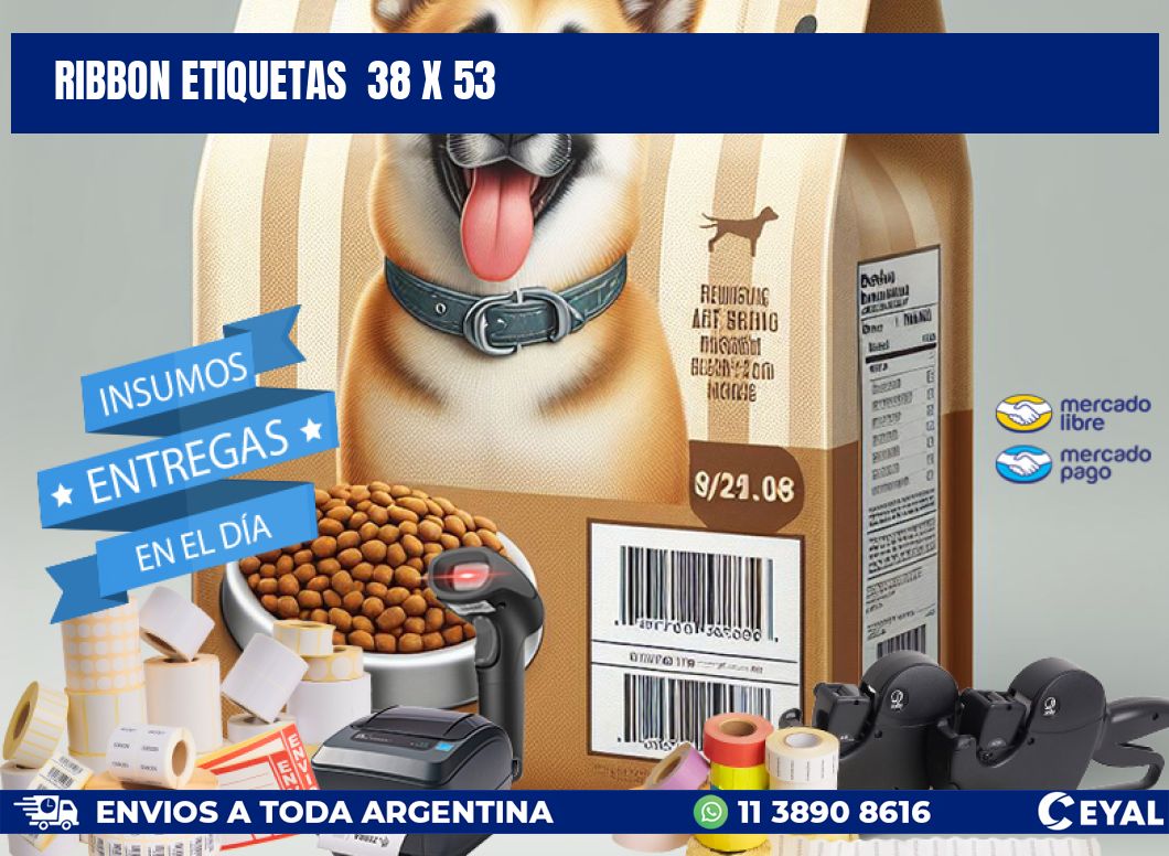 RIBBON ETIQUETAS 38 x 53
