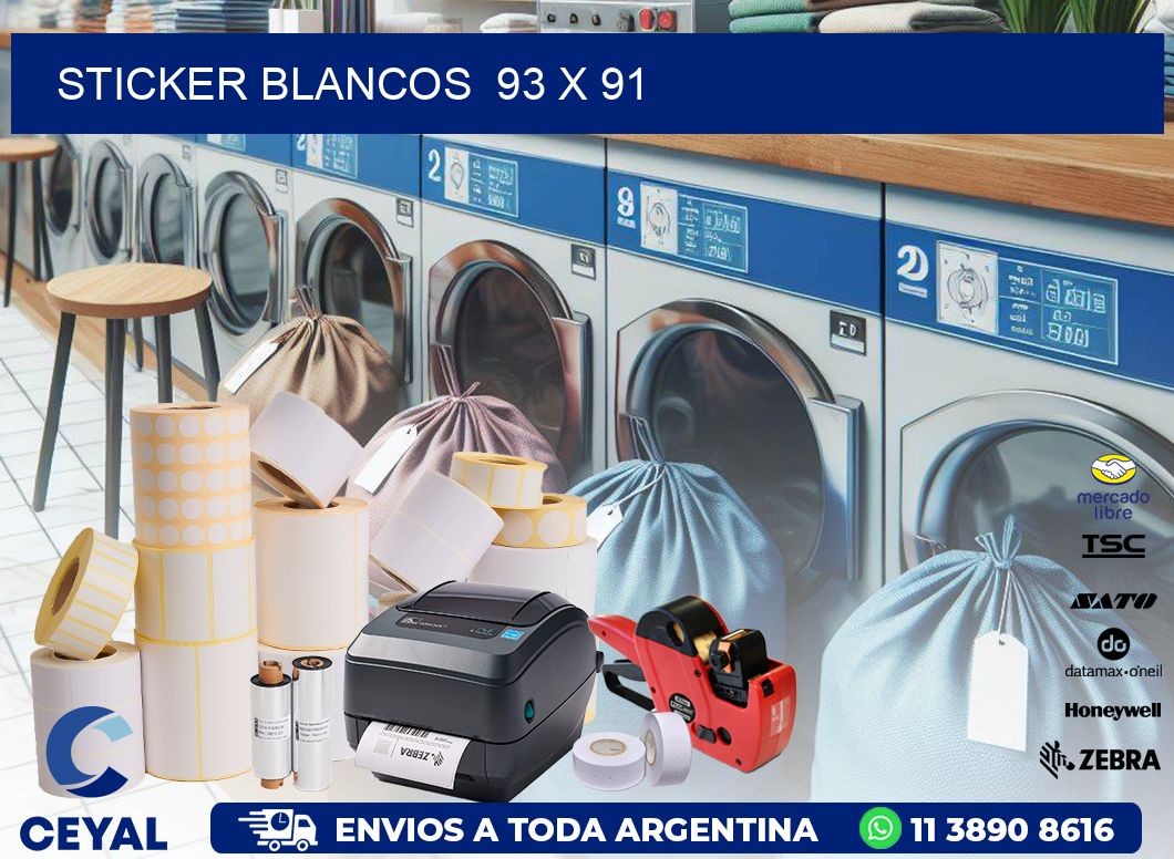 STICKER BLANCOS  93 x 91