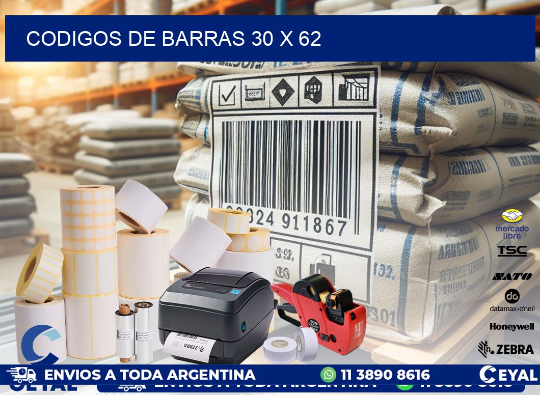 codigos de barras 30 x 62