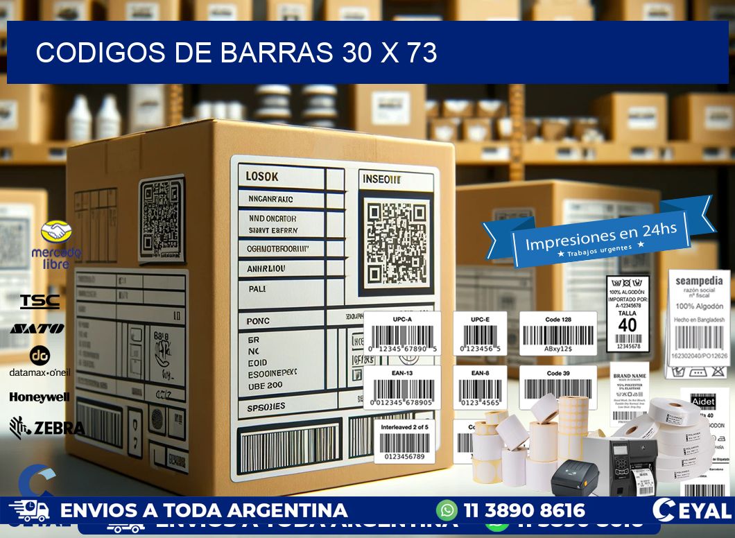 codigos de barras 30 x 73