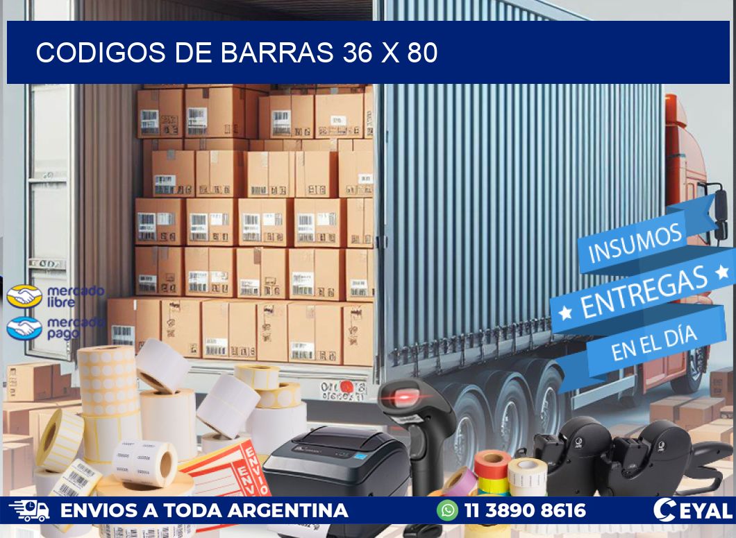 codigos de barras 36 x 80