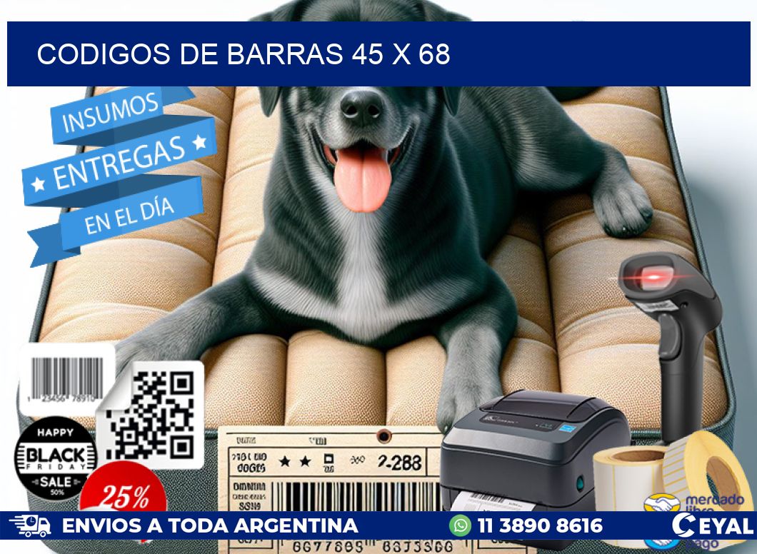 codigos de barras 45 x 68