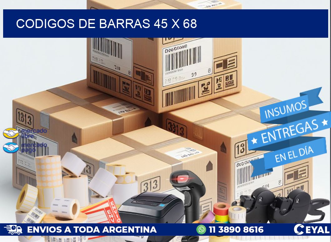codigos de barras 45 x 68