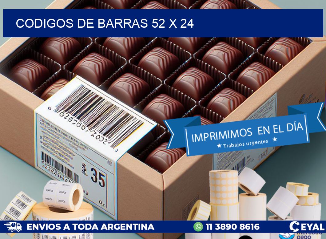 codigos de barras 52 x 24