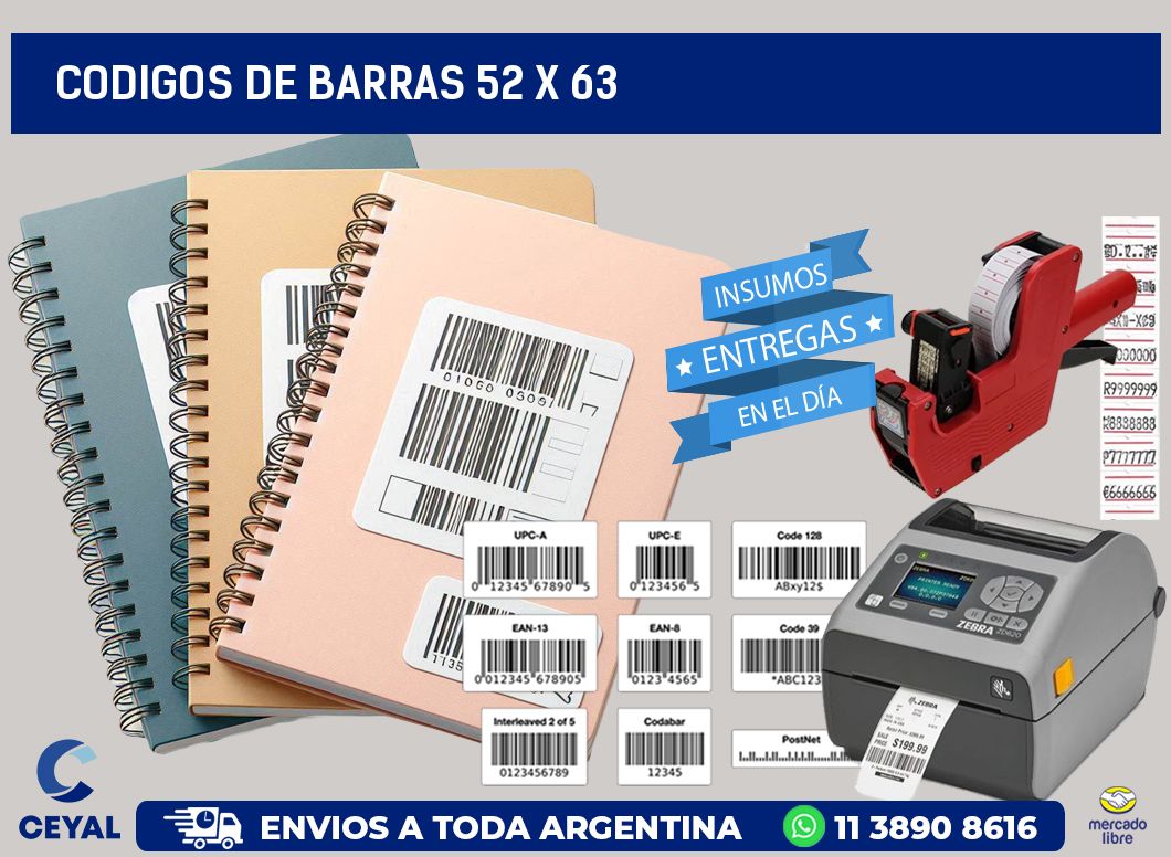 codigos de barras 52 x 63