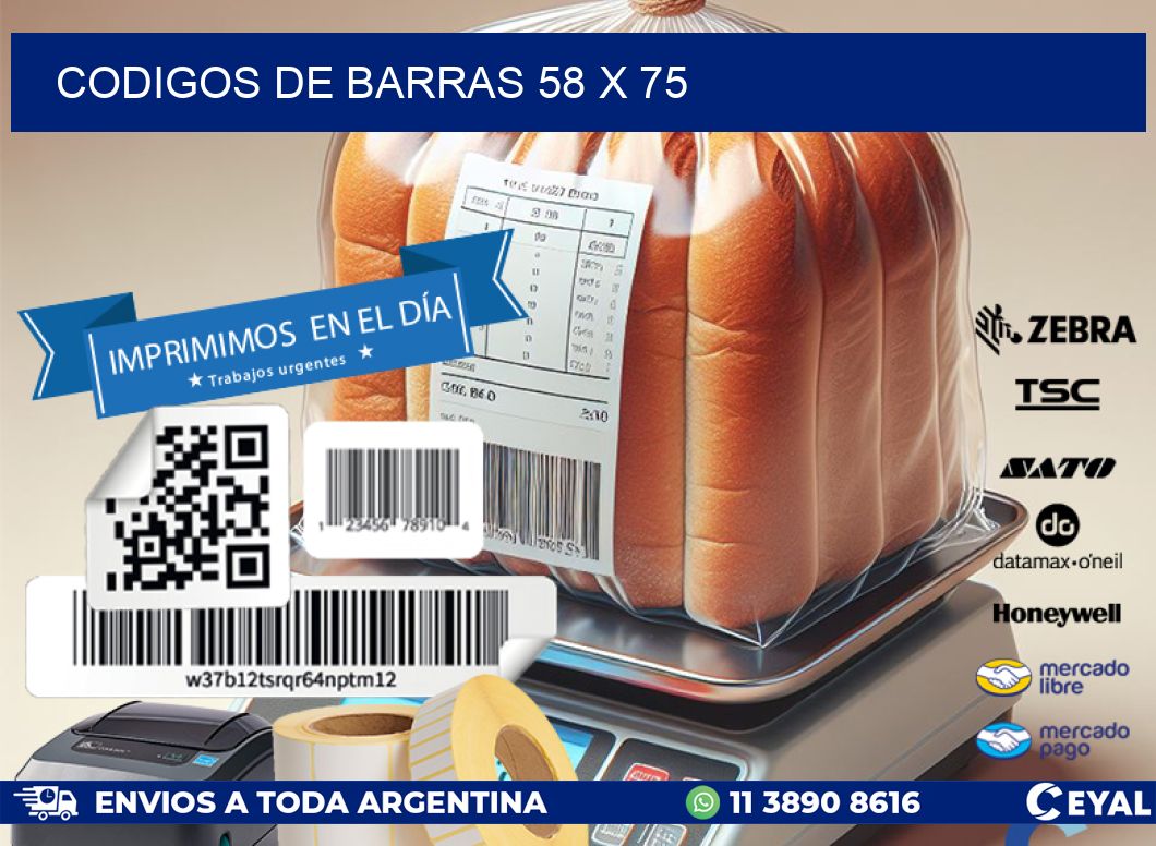 codigos de barras 58 x 75