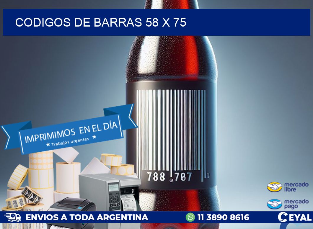 codigos de barras 58 x 75