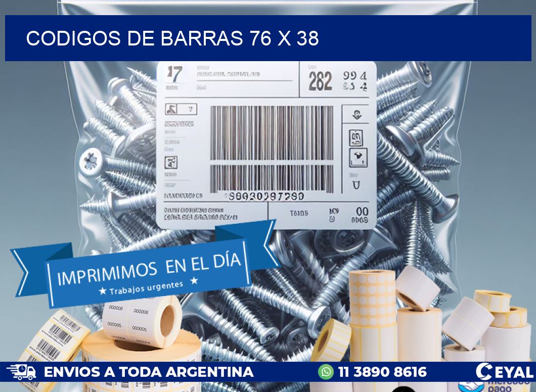 codigos de barras 76 x 38