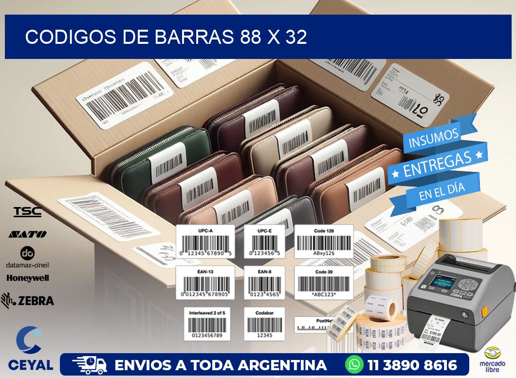 codigos de barras 88 x 32