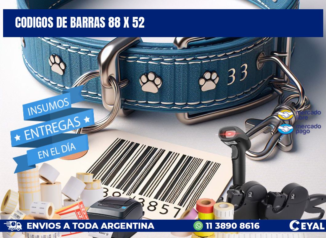 codigos de barras 88 x 52