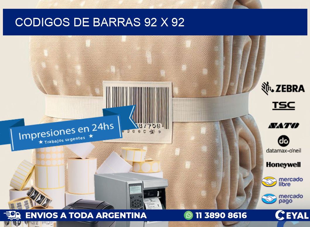 codigos de barras 92 x 92