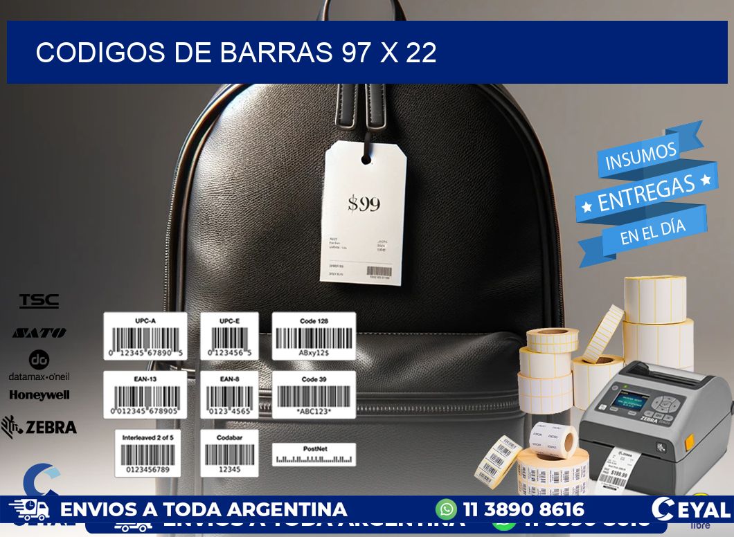 codigos de barras 97 x 22