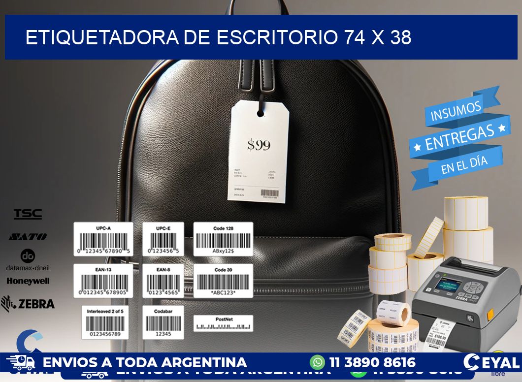 etiquetadora de escritorio 74 x 38