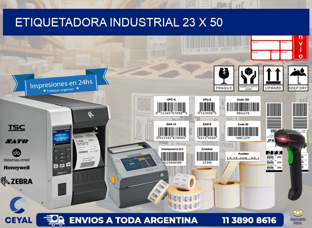 etiquetadora industrial 23 x 50