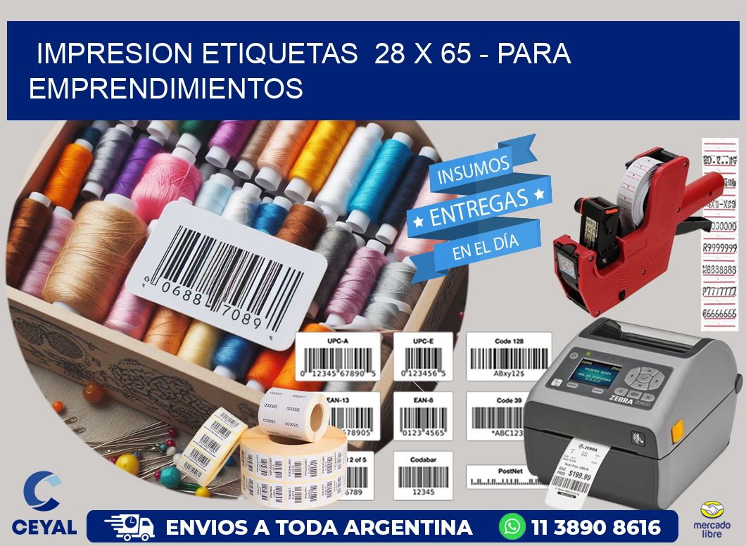 impresion etiquetas  28 x 65 – para emprendimientos