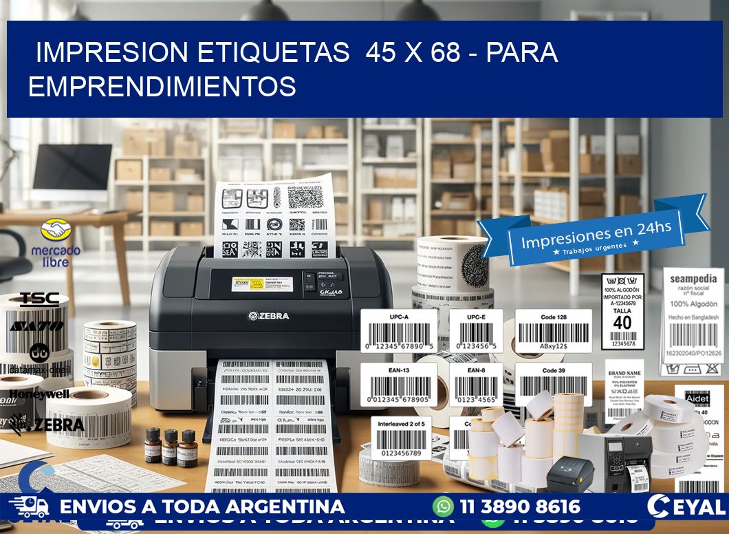 impresion etiquetas  45 x 68 – para emprendimientos