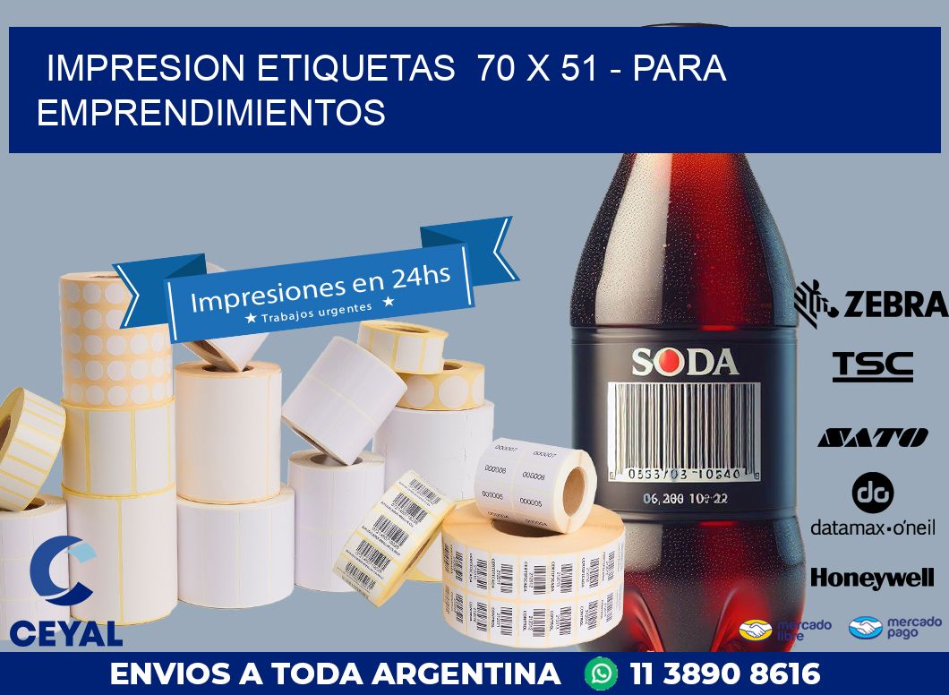 impresion etiquetas  70 x 51 – para emprendimientos