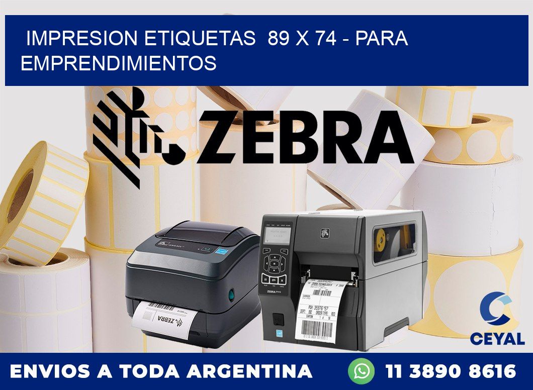 impresion etiquetas 89 x 74 - para emprendimientos