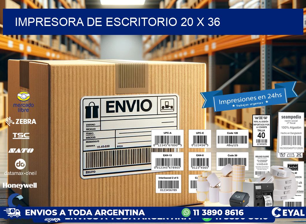 impresora de escritorio 20 x 36