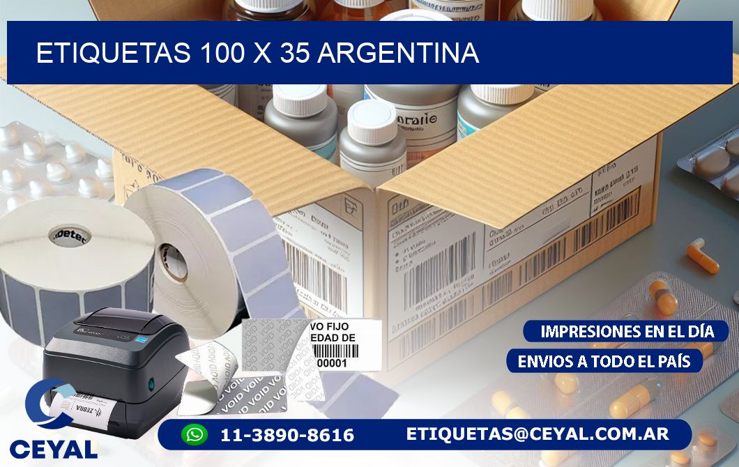 ETIQUETAS 100 x 35 ARGENTINA