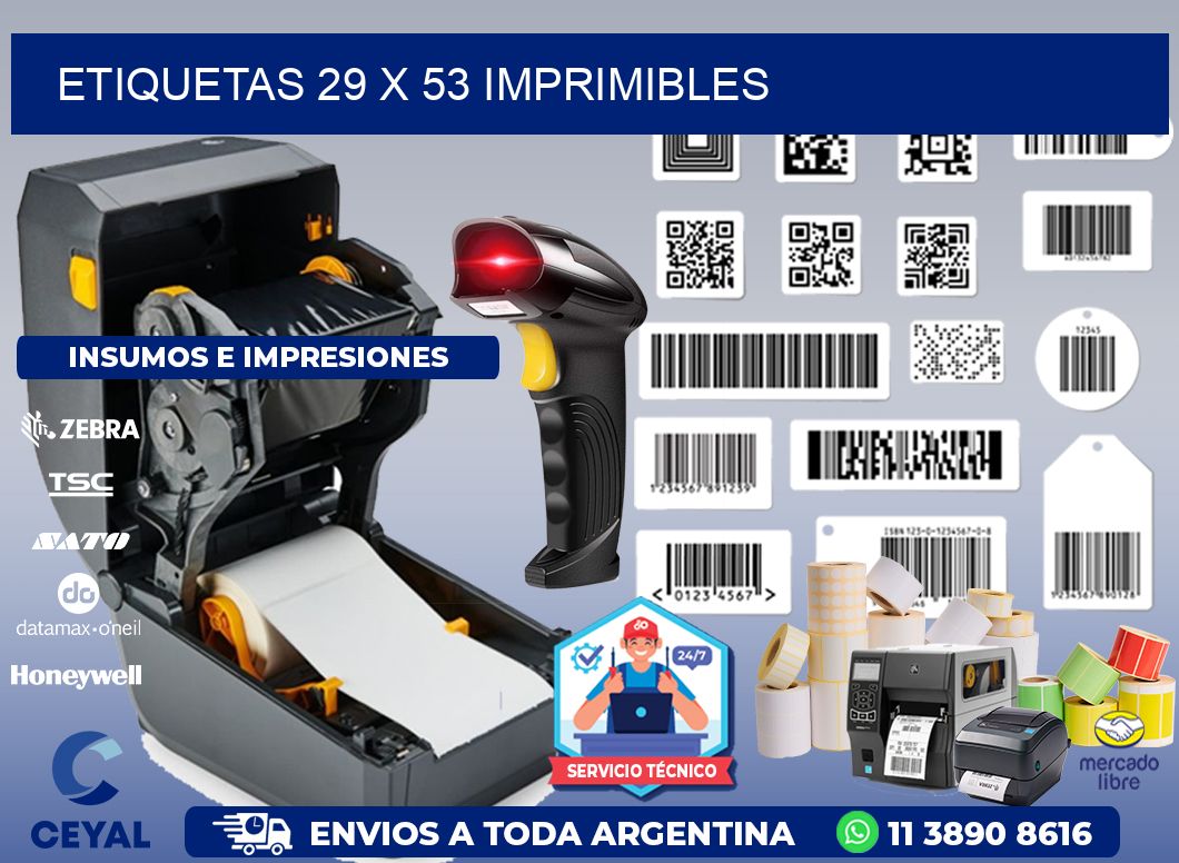 ETIQUETAS 29 x 53 IMPRIMIBLES