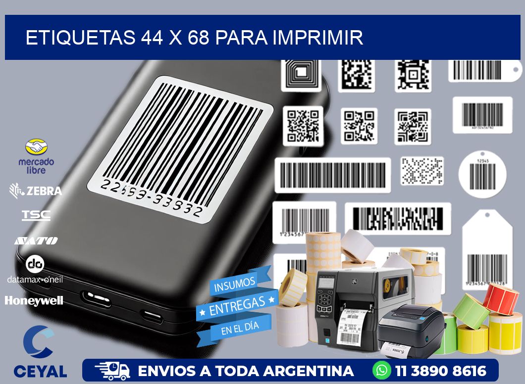 ETIQUETAS 44 x 68 PARA IMPRIMIR