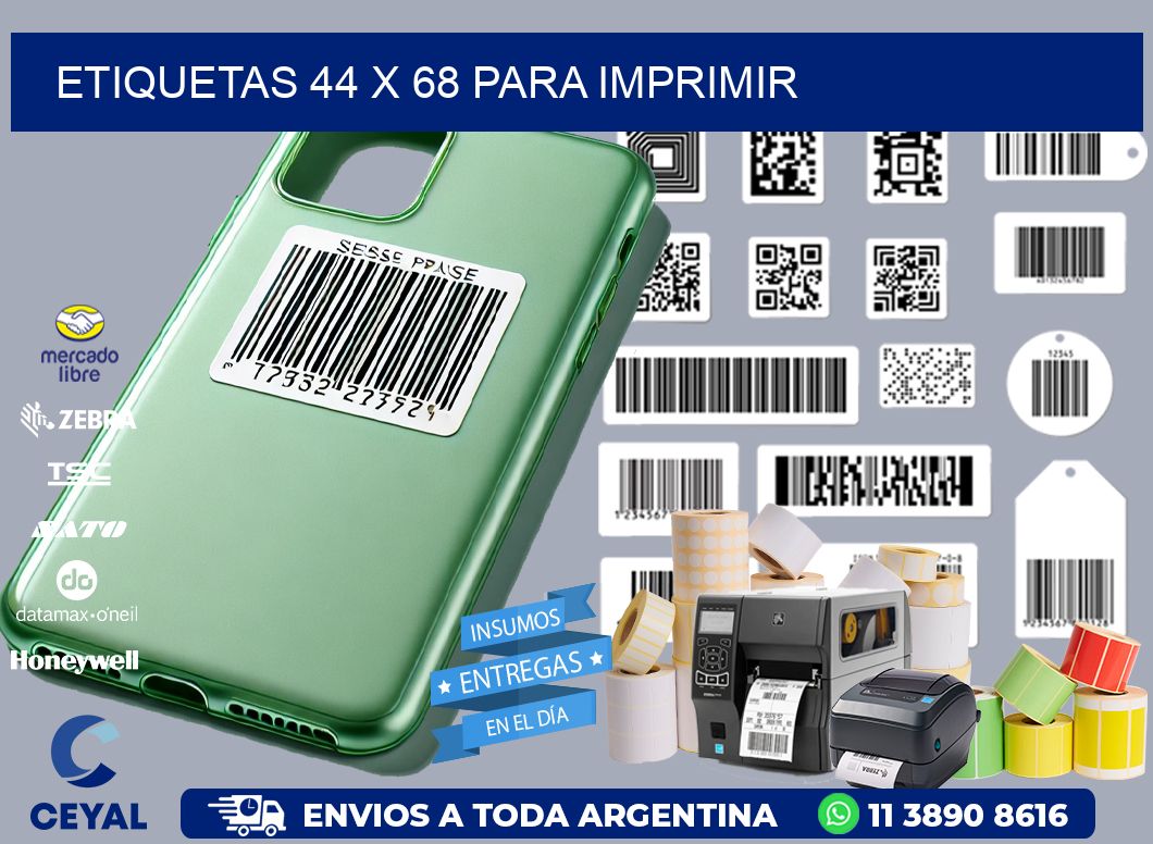 ETIQUETAS 44 x 68 PARA IMPRIMIR