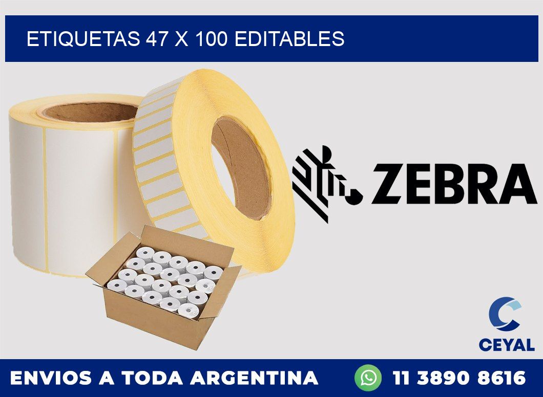 ETIQUETAS 47 x 100 EDITABLES