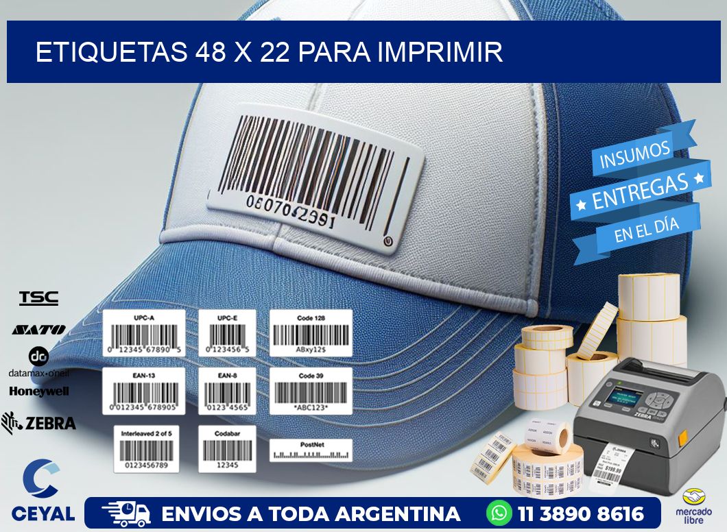ETIQUETAS 48 x 22 PARA IMPRIMIR