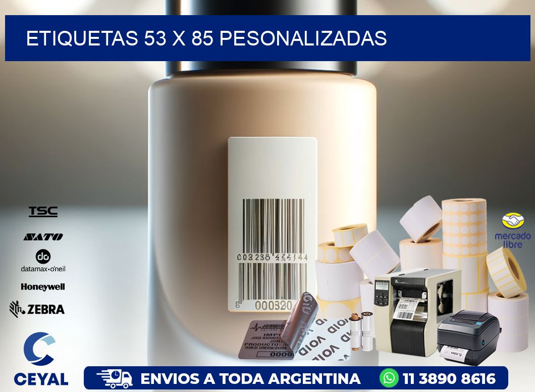 ETIQUETAS 53 x 85 PESONALIZADAS