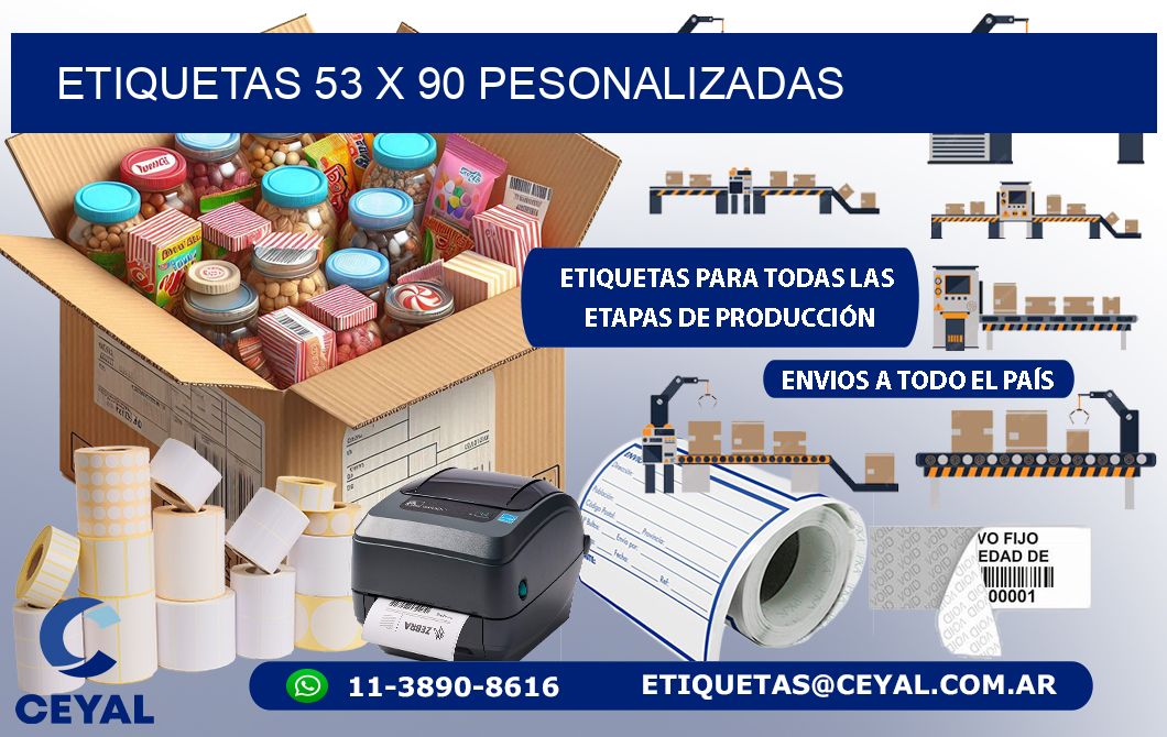 ETIQUETAS 53 x 90 PESONALIZADAS