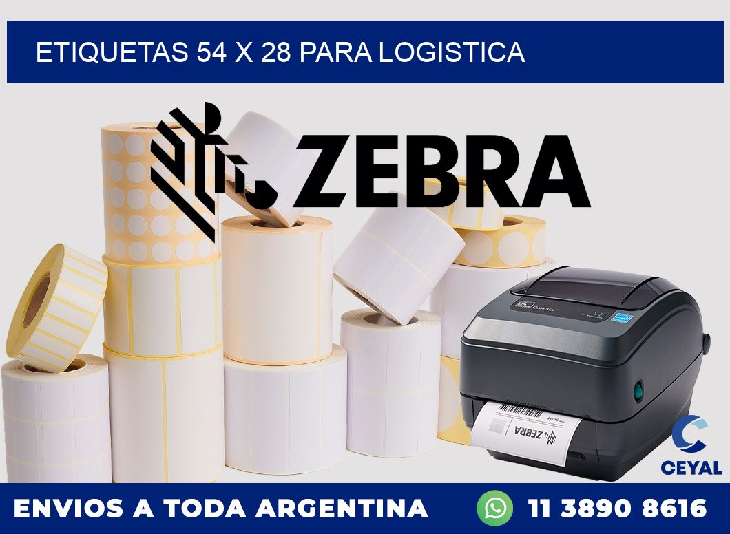 ETIQUETAS 54 x 28 PARA LOGISTICA