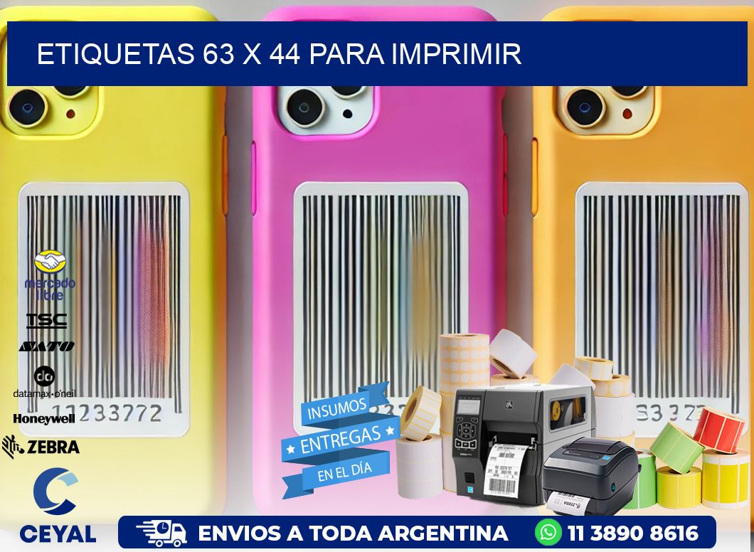 ETIQUETAS 63 x 44 PARA IMPRIMIR