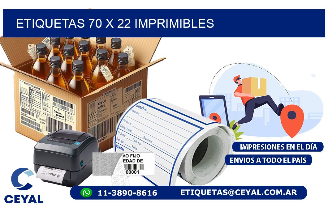 ETIQUETAS 70 x 22 IMPRIMIBLES
