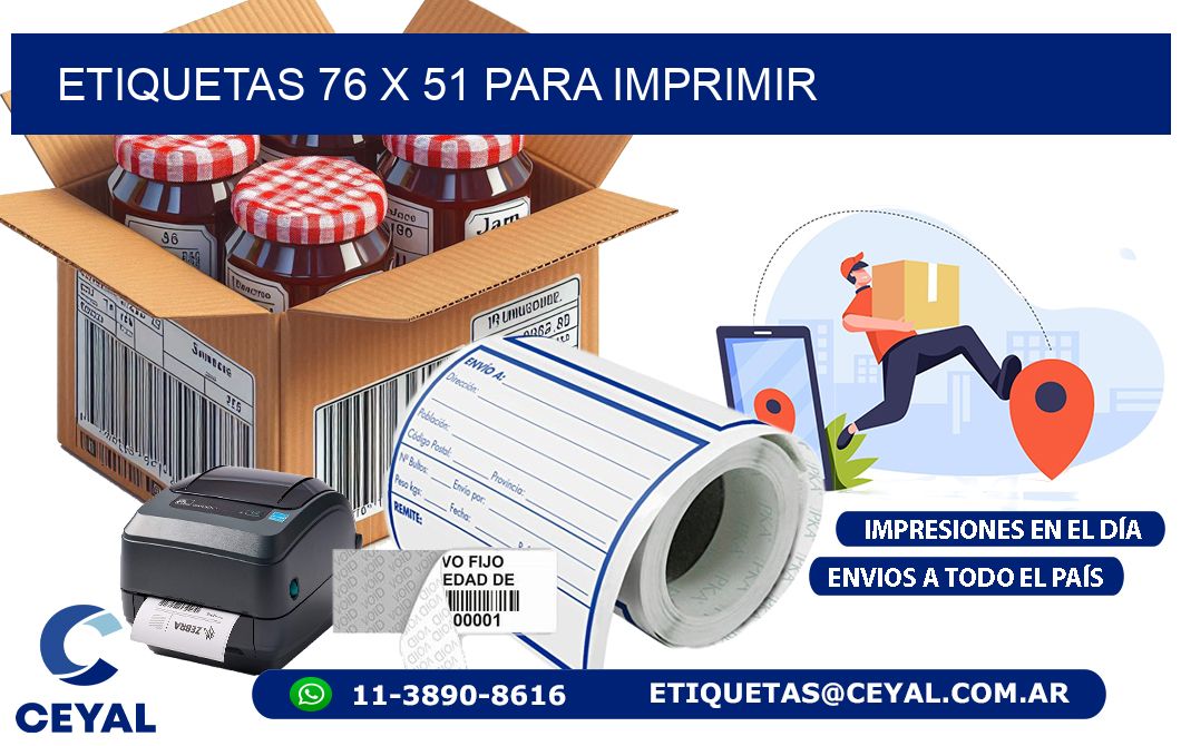 ETIQUETAS 76 x 51 PARA IMPRIMIR