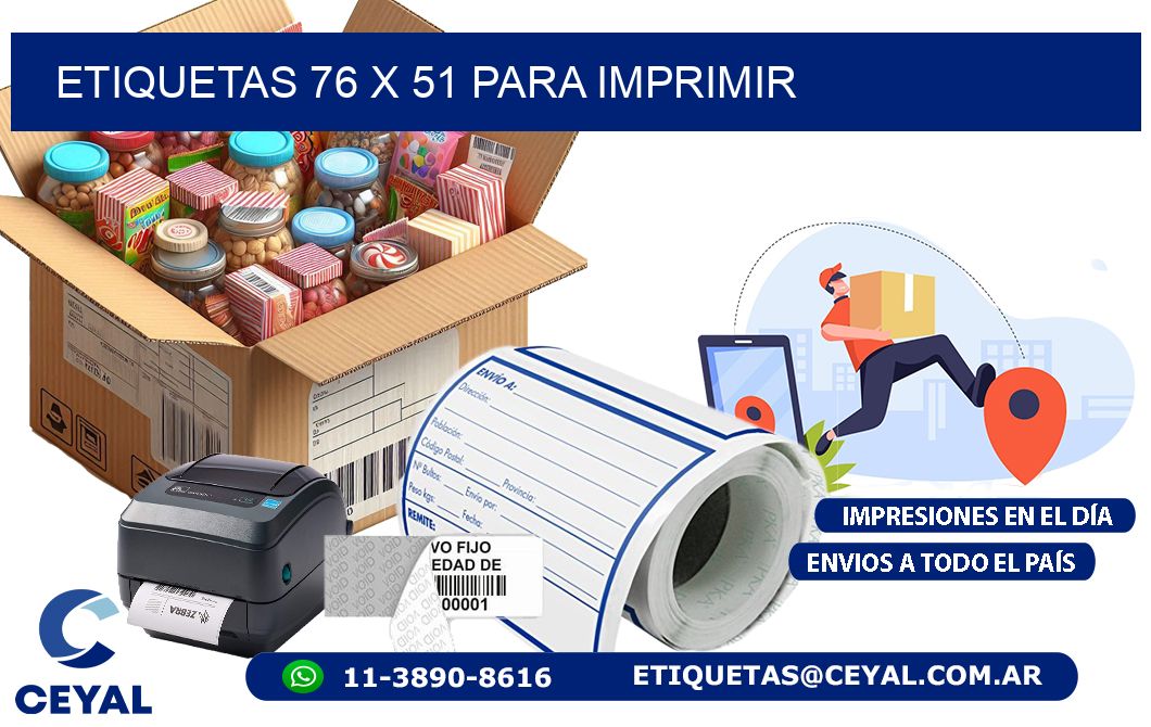 ETIQUETAS 76 x 51 PARA IMPRIMIR