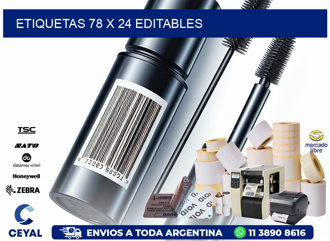 ETIQUETAS 78 x 24 EDITABLES