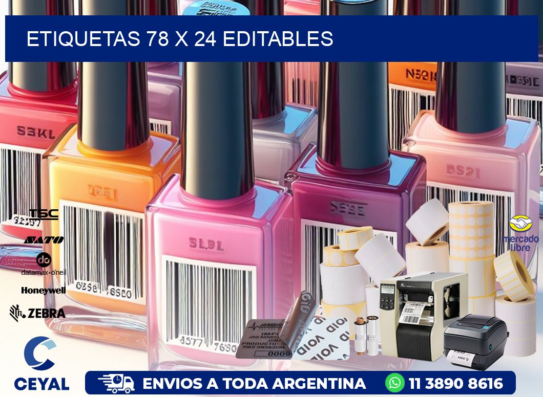 ETIQUETAS 78 x 24 EDITABLES