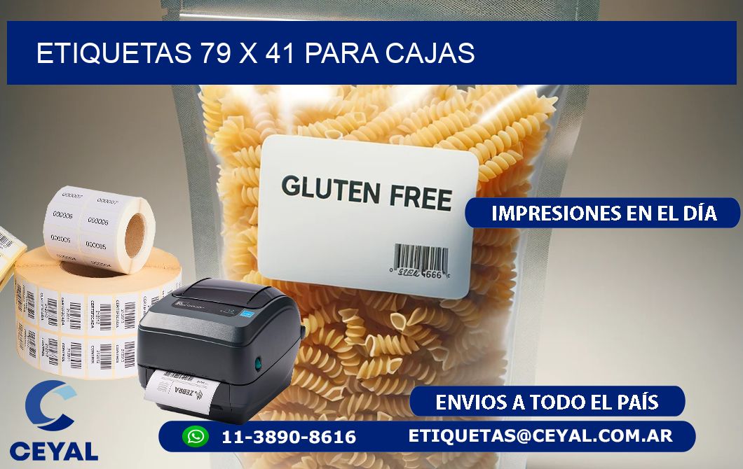 ETIQUETAS 79 x 41 PARA CAJAS