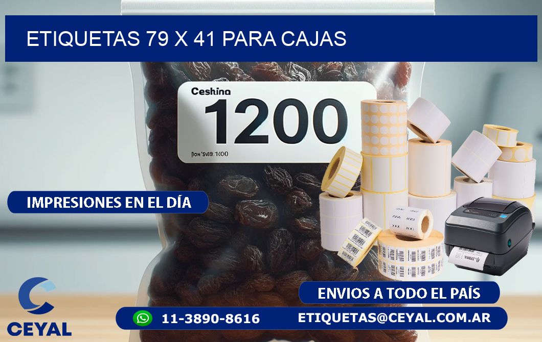 ETIQUETAS 79 x 41 PARA CAJAS