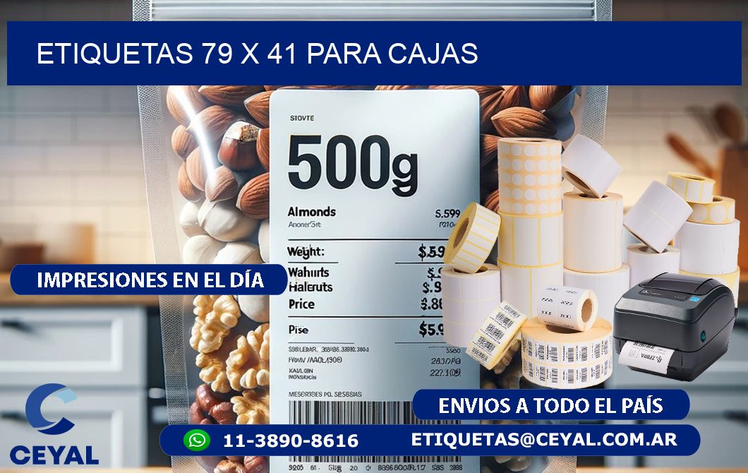 ETIQUETAS 79 x 41 PARA CAJAS