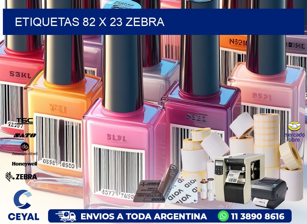 ETIQUETAS 82 x 23 ZEBRA