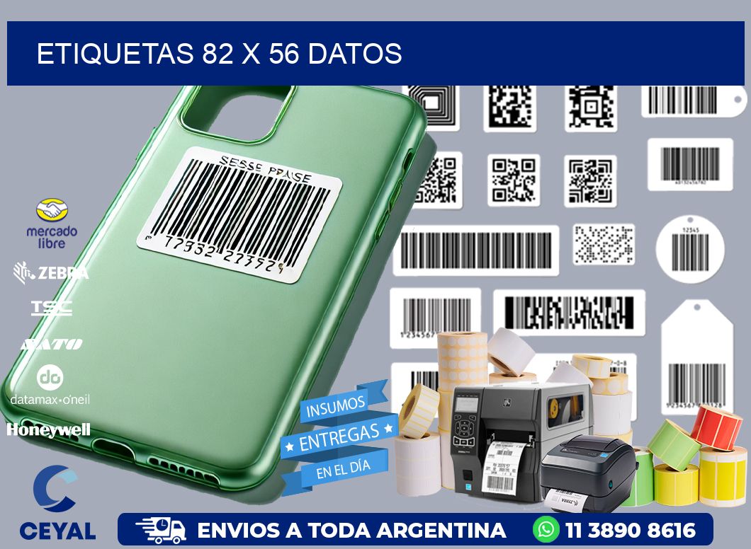 ETIQUETAS 82 x 56 DATOS