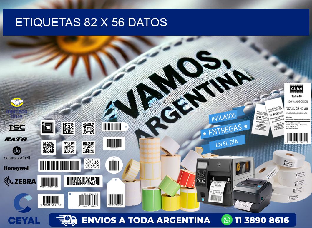 ETIQUETAS 82 x 56 DATOS